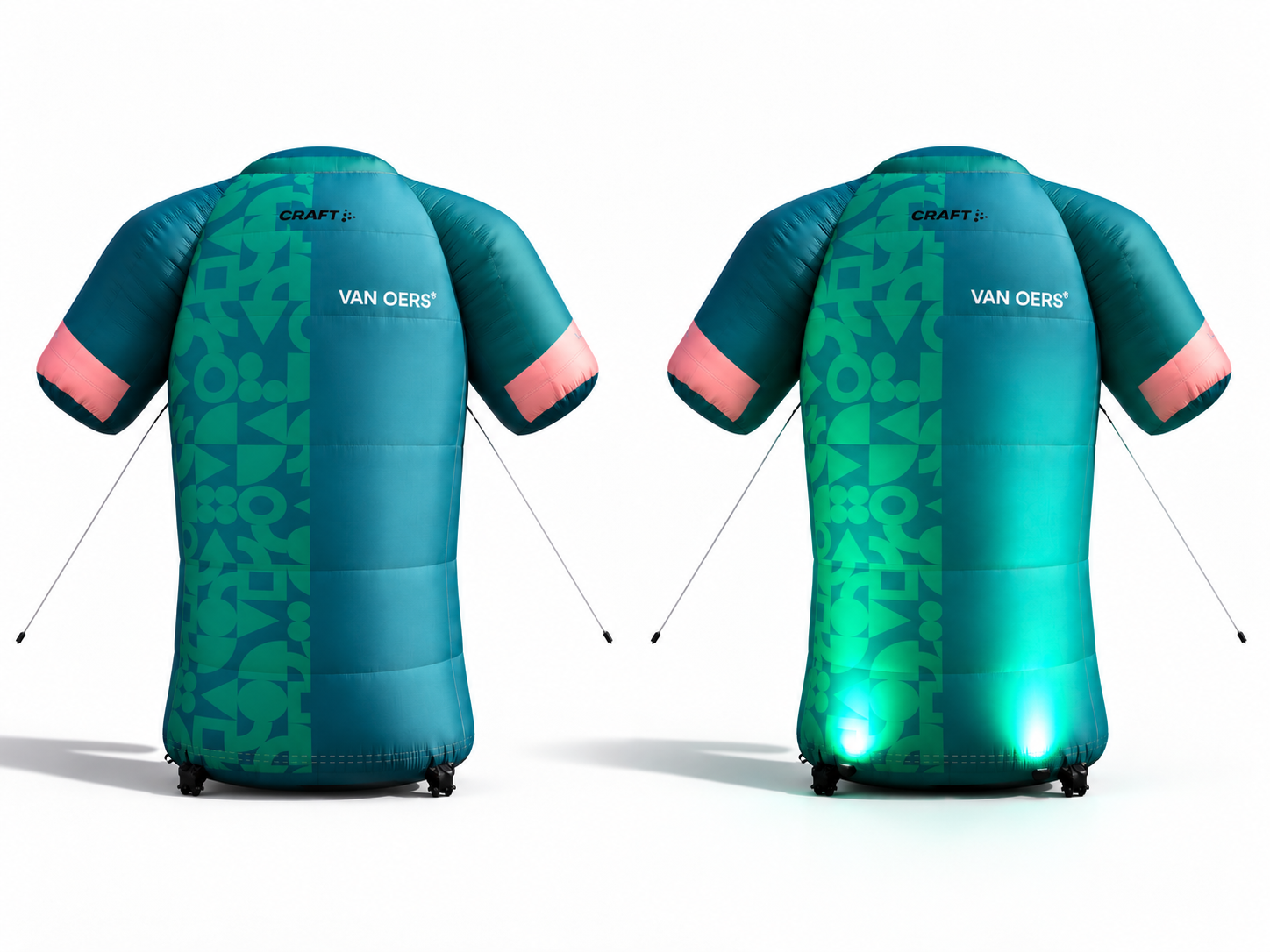 Opblaasbaar wielershirt van Van Oers door Dutch Inflatable